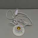 Light Bulb Socket with Cord,E26/ E27 Lamp Base Desktop 20ft Light Socket with Cord Light Bulb Base E26/ E27 Lamp Base Desktop 20ft Include Screw Cord On/Off Switch Hanging,Light Socket with Cord (1)
