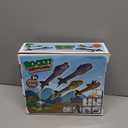 Dinosaur Toy Rocket Launcher for Kids - Launch Up to 100 Ft, 4 Rockets, Outdoor Outside Toys for Kids, Dinosaur Toys, Birthday Gifts for 3 4 5 6 7 8-12 Year Old Boys Girls