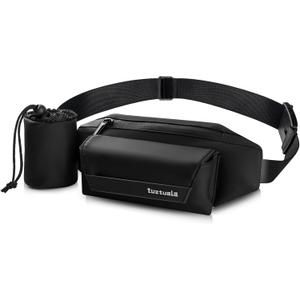 Fanny Pack Compatible with Ray Ban Meta Accessories, Waist Pack for Ray-Ban Meta Wayfarer/Skyler/Headliner Charge Case, Leather Waist Bag for Men & Women, Fits Glasses Case & Phone, Up to 41"