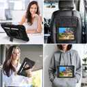 Case for iPad 9th/8th/7th Generation Case 10.2" InchShockproof Hard Cas Cover Compatible with iPad 9th/8th/7th Gen,360 Rotating Stand, Hand Strap, Shoulder Strap, Pencil Holder(Black)