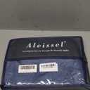 100% Cotton Duvet Cover Twin Size - Reversible Ocean Blue Duvet Cover Set with Button Closure, Gradient Navy Blue Bedding Set 2 Pcs, 1 Duvet Cover 68"x90" with 4 Corner Ties and 1 Pillow Sham 20"x26"