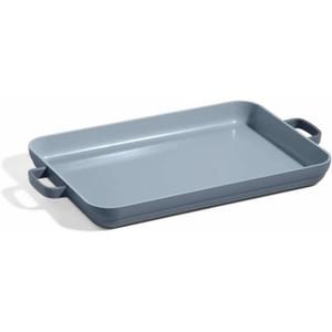 Our Place Griddle Pan - Versatile Nonstick Ceramic Sheet Pan & Stovetop Griddle | Toxin-Free, Dual-Use, with Ergonomic Handles | 5 Qt Capacity, Oven Safe up to 450°F | Blue Salt