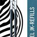 Zebra Pen G-Series Stainless Steel Gel Ink Pen JK-Refill, Medium Point, 0.7mm, Black Ink, 3-Pack