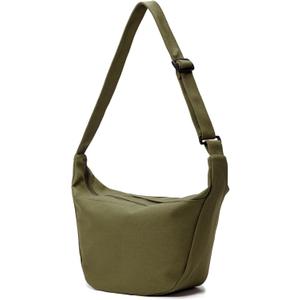 Canvas Messenger Crossbody Hobo Bag Crescent Trendy Shoulder Tote Purse Women Men Casual Dumpling Sling Bag