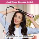 ORYNNE 1.25 Inch Curling Wand for Long Hair, Extra Long Barrel Ceramic Hair Wands, 7 Adjustable Heats, 110-240V Dual Voltage Thick Wand Curling Iron, 60 Minutes Auto Shut Off