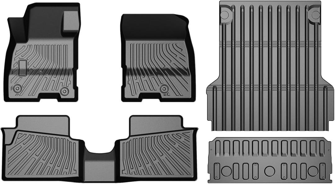 Maverick Floor Mats - Car Mats for Ford Maverick Hybrid 2022-2025 2026, All Weather Floor Mats and Tailgate Mat with Truck Bed Mat for Maverick Accessories, Heavy Duty Rubber Mats