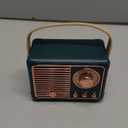 Retro Bluetooth Speaker, Portable Wireless Speaker with Crystal Clear Stereo Sound, Retro Decor for Bedroom Office Kitchen, Birthday Gifts Ideas for Women Men Teens (Green)