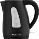 Elite Gourmet EKT8690 1.7L Electric Tea Kettle 1500W Hot Water Heater Boiler BPAFree, Fast Boil, Water Level Window and Auto ShutOff, Black