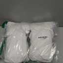 Smiry Waterproof Seat Covers for Dining Room Chairs Set of 4, Stretch Jacquard Removable Washable Chair Seat Slipcovers Protector, No Rear Covers, White