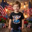 Boys 4th of July Shirt Girls Kids 250 Anniversary USA Shirts 1776 American Flag T-Shirt Patriotic Tops 2-8T (Black)