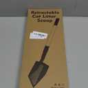 JAMIEWIN Extendable Metal Cat Litter Scoop, Long Handle Litter Sifting Shovel, 21"-39.5" No Bending Back Cat Scooper for Litter Box Heavy Duty Pet Poop Shovel Chicken Poop Scooper
