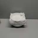 MALACASA 10" Large Pasta Bowls, 56 OZ White Salad Bowls Soup Bowls, Porcelain Serving Bowls Set of 4, Large Kitchen Bowl Plates Pasta Plates, Microwave & Dishwasher Safe, Series REGULAR