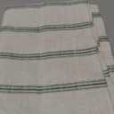 DriftAway Farmhouse Linen Lined Valance Double Layer Thermal Insulated Room Darkening Blackout Window Valances 3 Inch Rod Pocket Vertical Striped Kitchen Valance Single 52 Inch by 18 Inch Loden Green