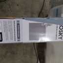 AOSKY Blackout Roller Shades Cordless Blinds for Windows, Free-Stop Shades with Valance, Thermal Insulated Fabric, UV Protection, Natural Woven Blinds for Home and Office