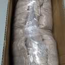 Bedsure Calming Dog Bed Medium Size Dog - Donut Washable Medium Pet Bed, 30 inches Anti-Slip Round Fluffy Plush Faux Fur Cat Bed, Fits up to 45 lbs Pets, Camel