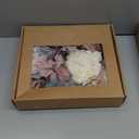 Ling's moment Artificial Flowers and Greenery for DIY Lilac & Cream Deluxe Box Wedding Bouquet Centerpieces Floral Arrangement Decor