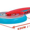 IMC Toys Jet Disc Hunter - 9" Disc and Plane Glider Tail, Great Outdoor Play, Easy to Throw and Catch, for Kids 6 and Up - Blue