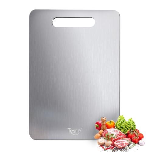 Cutting Boards For Kitchen, Easy to clean, Double-sided food-grade Cutting Board For Cutting Meats, Fruits And Vegetables 2SS