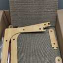 Cardboard Cat Scratcher,26 Inch L Shape Scratch Pad Wall Mounted,Vertical Scratching Board, Durable Cardboard to Protect Furniture for Indoor Cats,Wood Grain Junbo