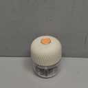 Electric Garlic Chopper, Mini Portable Veggie Chopper, 250ML Garlic Grinder Masher Onion Grinder, Blender to Vegetable, Wireless Food Processor for Ginger, Chili, Fruit, Meat, etc (White)