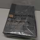 StorageWorks Closet Storage Bins, Extra Large Storage Baskets with Clear Window and Handles, Foldable Fabric Organizer for Clothes, Shelves, Black, 3 Pack