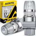AUXITO 3157 LED Bulbs Red, 3156 LED Tail Brake Light Bulb, Ultra Bright 3057 4157 4156 3457 4057 4114 LED Bulbs with Projector for Exterior Stop Reverse Turn Signal Brake Tail Lights, Pack of 2
