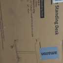 Mobile Standing Desk, Rolling Laptop Cart Adjustable Height with Cup Holder, 28 inch Portable Table with 4 Lockable Wheels, Black Computer Workstation with Hook and Slots for Home Office