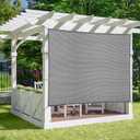 5' x 7' Gray Sun Shade Sail Straight Edge with Grommets UV Block & Water Permeable Canopy Cover for Patio, Garden, Backyard, Yard & Outdoor