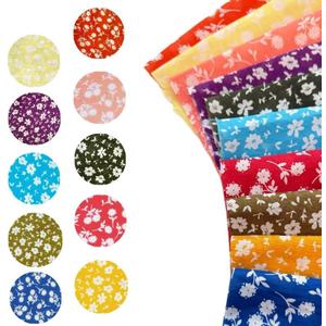 100% Cotton Multi-Color Non-repetitive Small Floral pre-Cut Squares, 18 * 18 inch 10-Piece Set, Used for Cutting and Sewing Supplies, Suitable for Patchwork and Handmade DlY Clothing