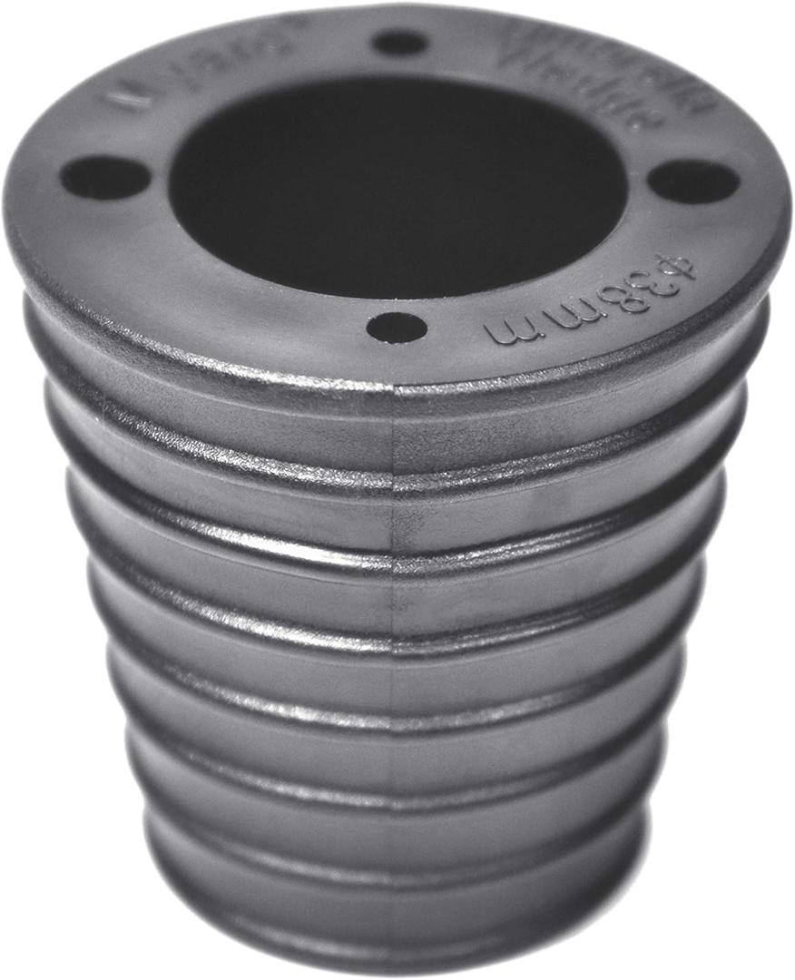 Myard Patio Umbrella Cone Wedge Shim, Wind-Resistant, Twist to Fit, for Patio Table Hole or Umbrella Base 1.8-2.4 Inch, Pole Diameter 1-1/2" (38mm, 4 Holes, Black)