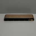 Wall-Mounted Coat Rack 'Toke' - Modern Design Coat Rack with Hidden Wall Hooks - Solid Wood Veneer Panel Coat Hanger - Oak, Dark