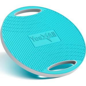 Yes4All Upgraded Wobble Balance Board, 16.34" TPE Non-slip, Stability Board for Home Gym, Standing Desk & Physical Therapy (A. Sky Blue)