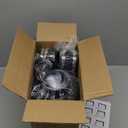 Hon&Guan 4" Air Filtration Kit: 4 Inch Inline Duct Fan with Speed Controller, 10" High Carbon Filter, 8 Ft Ducting & Rubber Coupler, Ventilation System for Grow Tents, Indoor Gardening, Hydroponics