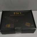 5 in ONE Blow Dryer Brush, Curling Wand Hair Styling Tools Set, Ionic Hot Air Hair Dryer, Massage Oval Hair Dryer, Left&Right Hair Curlers 100-120V (White)