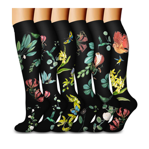 Bluemaple 3 Pair Copper Compression Socks for Women & Men - Best Support for Nurses, Recovery, Running, Athletic