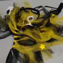 3 Pcs New Year Dog Costume Set Including Wine Glass Headband Happy New Year Dog Tutu Dress Cute Pet Tutu Gold and Black Star Pet Scarf for Medium Animal Holiday Outfit Accessory