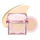 CLIO Kill Cover Mesh Glow Cushion Foundation ([Refill Included] 15g*2, 21N LINEN), Glass Skin, Long-Lasting, Lightweight, Buildable Coverage, Glowy Skin Makeup (0.52 Fl Oz (Pack of 1))