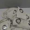 NICETOWN Flax Linen Sheer Curtains for Bedroom, Retro Grommet Top Linen Blend Semitransparent Privacy Window Treatment Light Filtering for Living Room, Sage Green, 52" W x 72" L, Set of 2