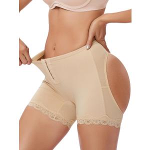 Butt Lifter Shapewear Boy Shorts, Adjustable Hip Enhancer Body Shaper Control Panties for Women S