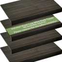 4 PCS Wire Rack Covers for Pantry Wood Grain, 24''W * 12''D(Ready to Use) Faux Wood Shelf Covers for Wire Shelving, Rustic Closet Shelves Covering Toppers, for Pantry, Bathroom, Kitchen,(Dark)