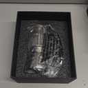 Geesta Premium Crystal Glass-Top Stovetop Espresso Moka Pot - 4/6/ 9 Cups - Stainless Steel Coffee Maker- 240ml/8.5oz/6 cup 