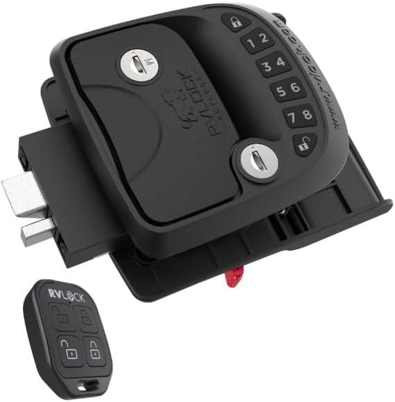 RVLOCK Compact RV Lock Keyless Entry, Secure Replacement for Camper Latch, Great RV Door Lock Replacement for Trailers with Patented Security Technology