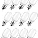12PCS Christmas Village Replacement Light Bulbs-T20 Replacement Led Light Bulb,E12 Candelabra Base 0.7W 120V LED for Village Houses,Christmas Tree,Dept 56,Halloween Pumpkin Decor Accessories