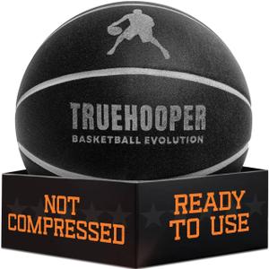 Silent Basketball – Size 7 Indoor Basketball (PRO Version) - Grooved Foam Ball for Quit Dribbling and Indoor Training – Higher Bounce Noiseless Ball 