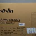 ViVin Lined Sticky Easel Pad, 25 x 30 Inches Flip Chart Paper for Teachers and Students, Large Self Stick Easel Paper, Teacher Anchor Chart, 30 Sheets/Pad, 2 Pads/Pack