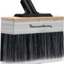 Precision Defined Large 7-Inch Deck Stain Brush for Paints, Wood, Limewash - Heavy Duty Applicator With Threaded Extension Pole
