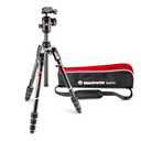 Manfrotto Befree Advanced Twist Camera Tripod Kit, Travel Tripod Kit with Fluid Head and Twist Closure, Portable and Compact, Carbon Camera Tripod for DSLR, Reflex, Mirrorless, Camera Accessories