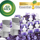 Air Wick plug in Scented Oil Starter Kit, 2 Warmers + 6 Refills, Lavender & Chamomile, Eco friendly, Essential Oils, Air Freshener