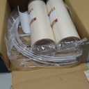 Beige Bamboo Knot Linen Textured Lamp Shades Set of 2 Large Drum Lamp Shade 16``Top x 16``Bottom x 12``High(Spider) Farmhouse Lampshade for Table Lamp & Bedside Lamp - Replacement Lampshade