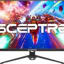Sceptre New IPS 27-inch Gaming Monitor up to 180+Hz 165Hz 144Hz 1ms DisplayPort HDMI x3, FreeSync FPS RTS 100% sRGB Build-in Speakers Machine Black 2026 (E275B-FPT165 Series)